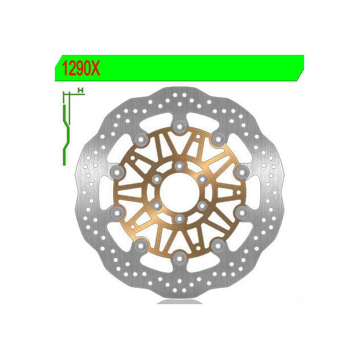Front left brake disc NG 1290X SPORT ABS 06-07