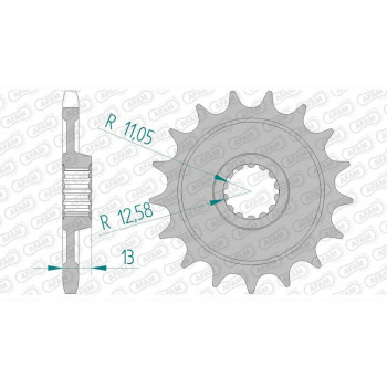 AFAM 17 teeth not 525 type 94902 Moto Morini 1200 Corsaro AFAM 17 teeth not 525 type 94902 Moto Morini 1200 Corsaro