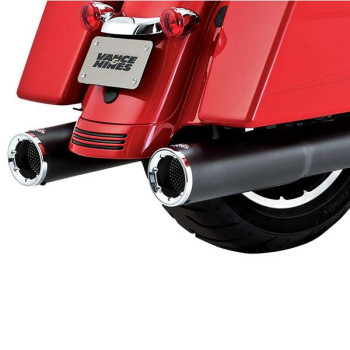 Muffler Vance &amp- Hines HI OUTPUT BLACK (46463) Harley TOURING 17-