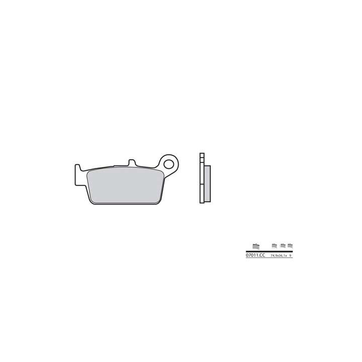 Ceramic Brake Pads BREMBO 07011CC