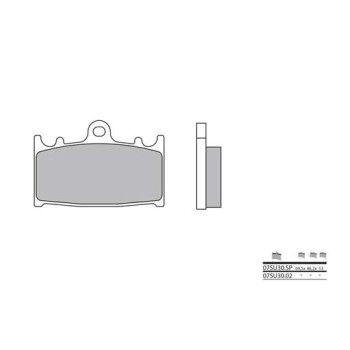 Plaquettes de frein sinter BREMBO 07SU30SP