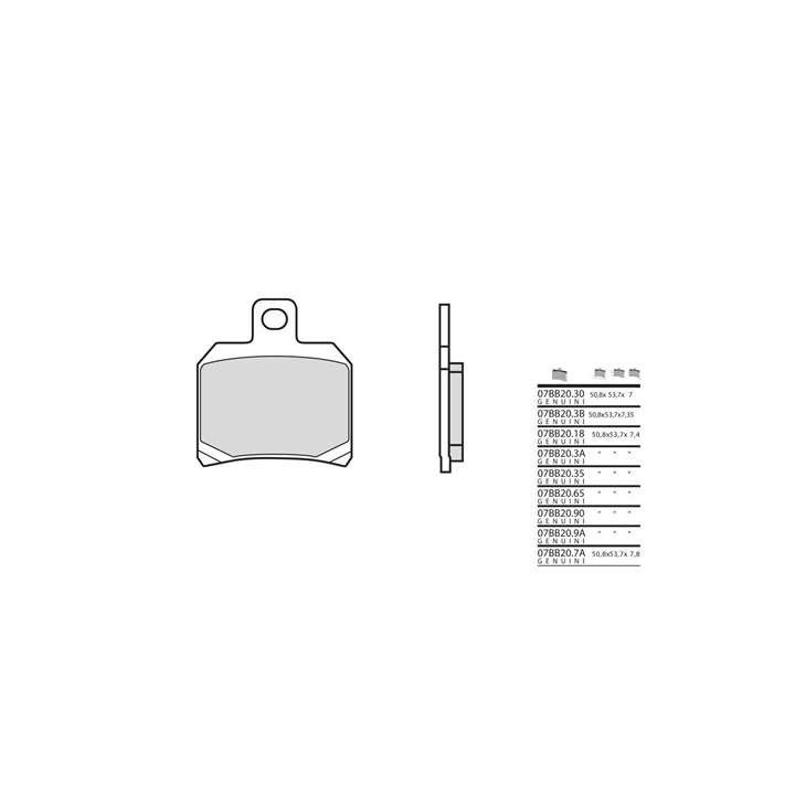 BREMBO organic brake pads 07BB209A