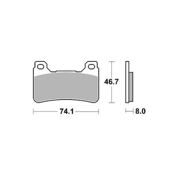 Brake pads sinter BRAKING 899CM66