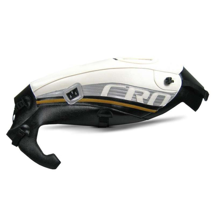Bagster tank mat white/black deco/silver and black with gold trim (1633F) Honda CROSSTOURER