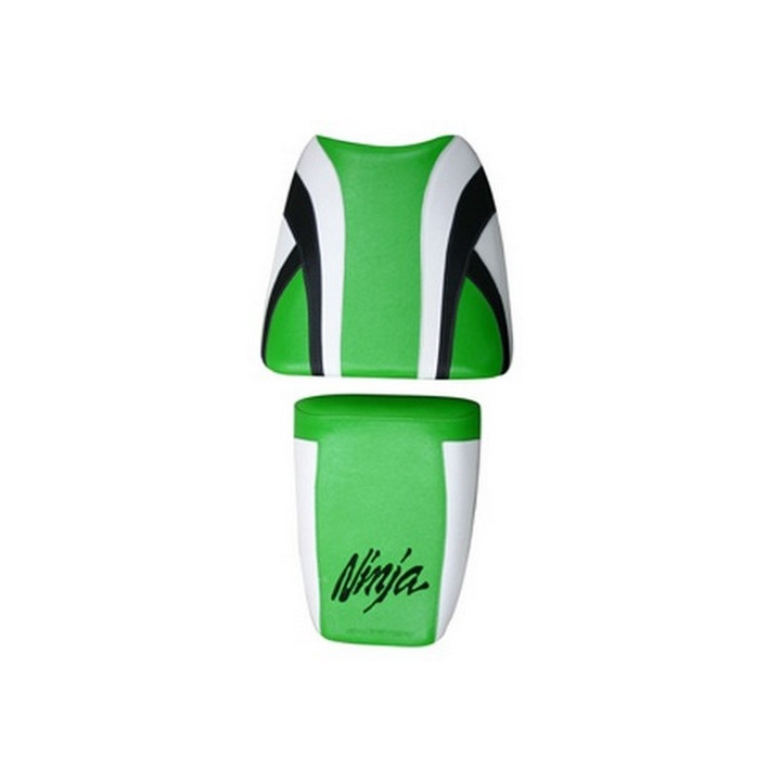 Saddle cover Bagster (2048K) Green/White/Black/Letter Kawasaki ZX7 R 01-02