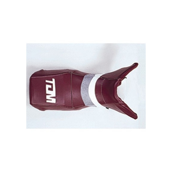 Housse de selle Bagster (2041J) Bordeaux Fonce/Gris Clair/Blanc/Lettres Blanches Yamaha TDM 850 95
