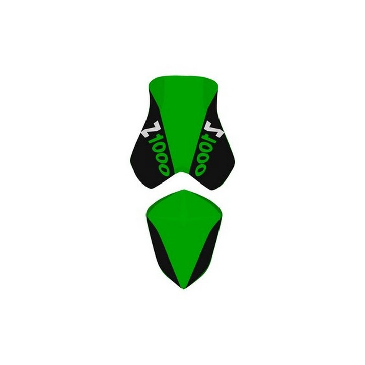 Saddle cover Bagster (2192H) Black/Green Letters Kawasaki Z1000 08 Saddle cover Bagster (2192H) Black/Green Letters Kawasaki Z1000 08