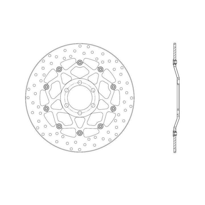 Brembo Oro Series front brake disc 78B40842 Suzuki GSX-R 600/750 04-05 and GSX-R 1000 03-04