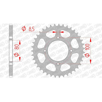 AFAM steel crown 46 teeth not 520 type 14302 Suzuki RG 250 F