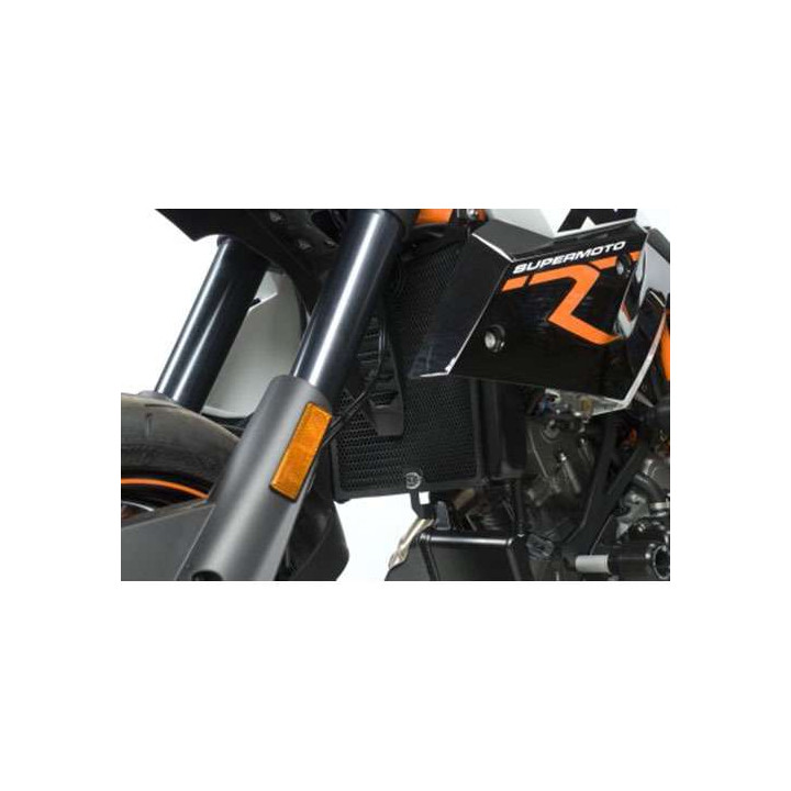 Protection de radiateur d'huile R&G (OCG0017BK) alu noir Benelli TNT 1130 Cafe Racer