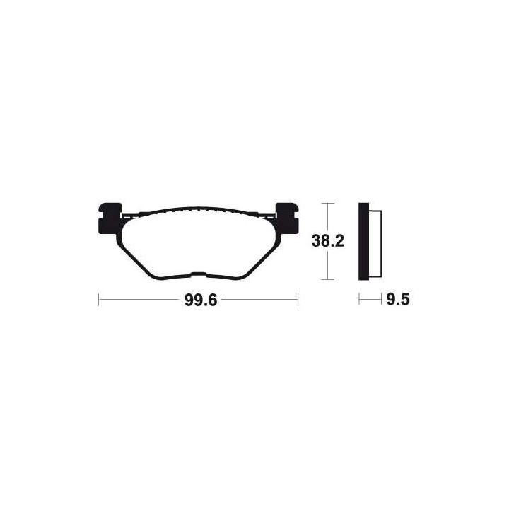 Brake plates metal fried Tecnium MR269