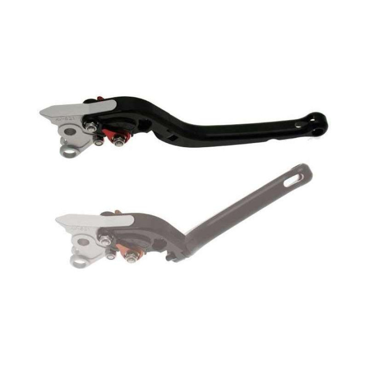 Levier d'embrayage repliable ANODISE noir KAWASAKI
