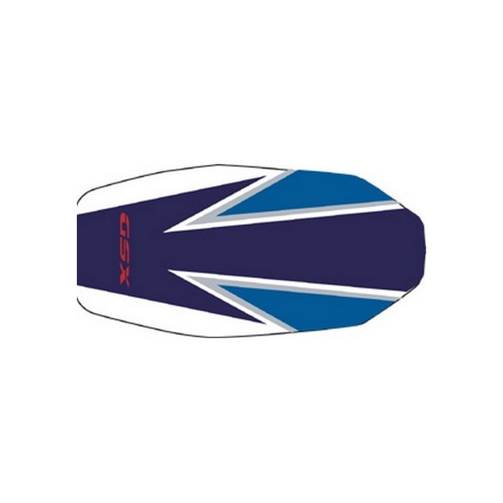 Saddle cover Bagster (2147C) Blue Fonce/Blanc/Bleu/Letters Rouge Suzuki GSX1400 04