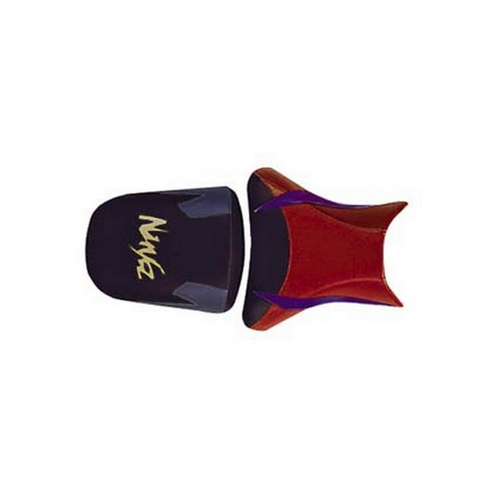 Housse de selle Bagster (2090B) Noir/Rouge/Bleu De Chine/Acier/Lettres Or Kawasaki ZX6 R 98