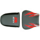 Housse de selle Bagster (2151E) Anthracite/Rouge/Gris Clair/Lettres Grises Claires Suzuki GSX750R 04
