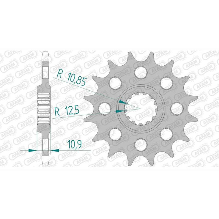 Pignon AFAM 16 dents pas 520 type 21603 Yamaha FZ 6 N