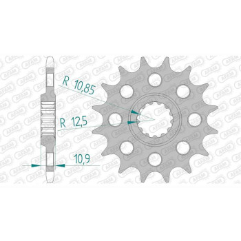 Pignon AFAM 16 dents pas 520 type 21603 Yamaha FZ 6 N