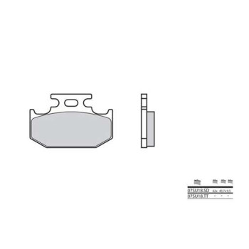 Plaquettes de frein sinter BREMBO 07SU18SD