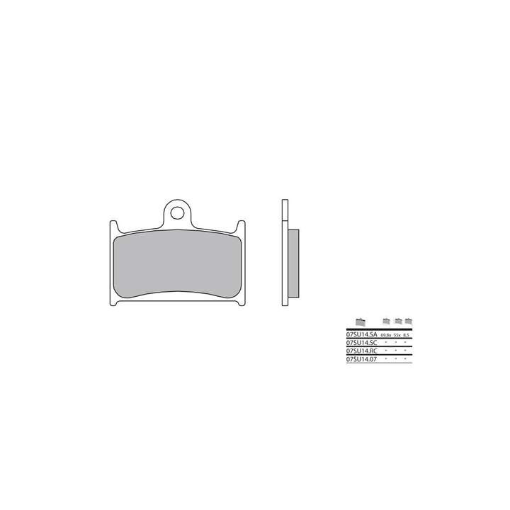 Ceramic racing carbon brake pads BREMBO 07SU14RC