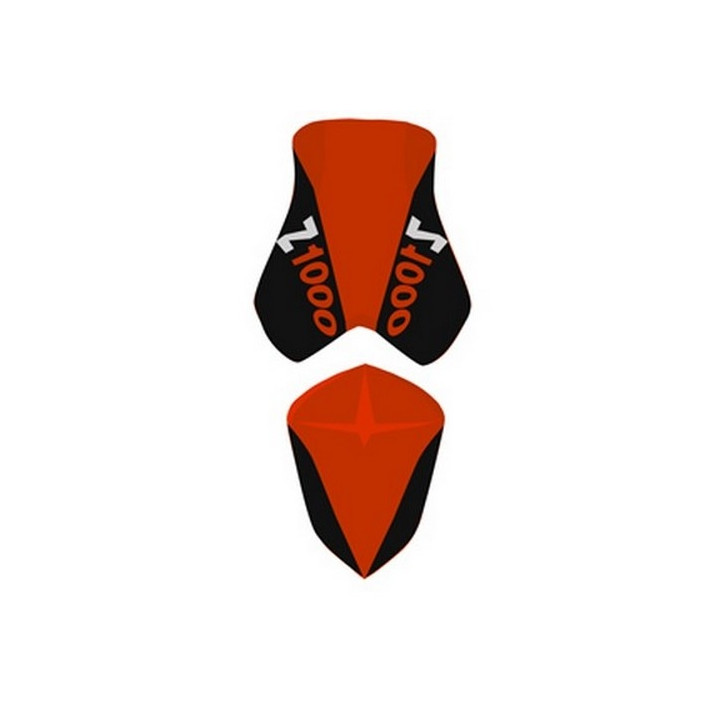 Housse de selle Bagster (2192A) Orange/Noir/Lettres Orange et Blanches Kawasaki Z1000 07 Housse de selle Bagster (2192A) Orange/Noir/Lettres Orange et Blanches Kawasaki Z1000 07