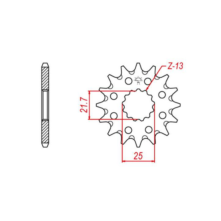 Pignon anti-boue JT 13 teeth not 520 type 565SC