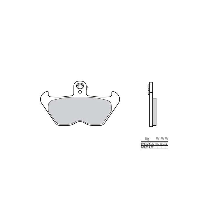 Plaquettes de frein organique BREMBO 07BB2407