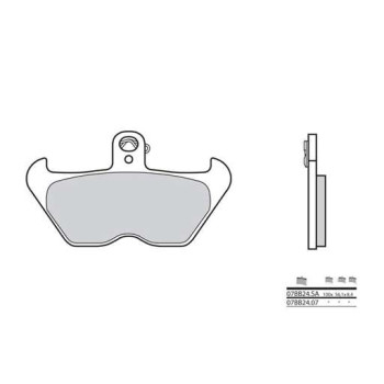 Plaquettes de frein organique BREMBO 07BB2407