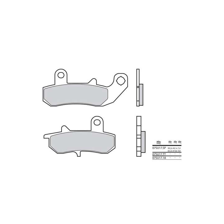 Plaquettes de frein sinter BREMBO 07SU17SP