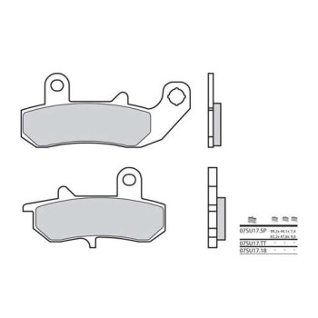 Plaquettes de frein sinter BREMBO 07SU17SP