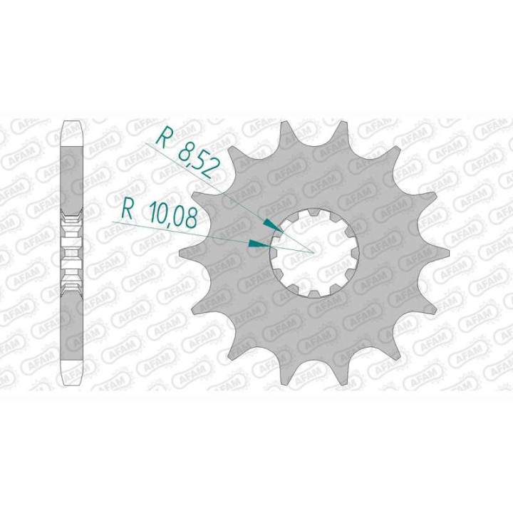 Pignon AFAM 13 dents pas 428 type 94118 Beta 50 RR Enduro