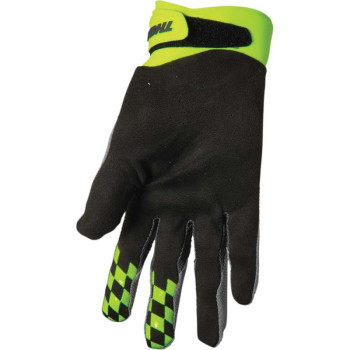 Gants moto cross Thor DRAFT GRAY/ACID GLOVE