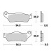 Brake pads sinter BRAKING 746CM46 