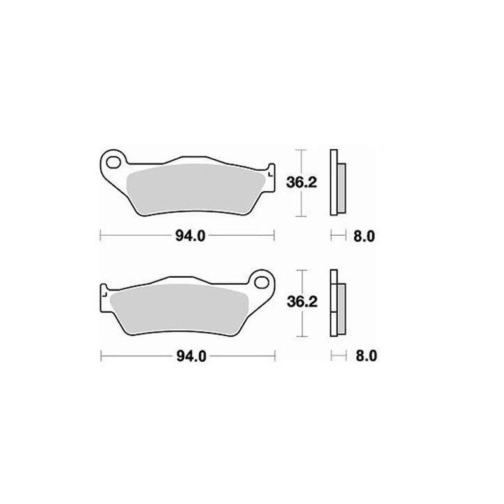 Brake pads sinter BRAKING 746CM46 