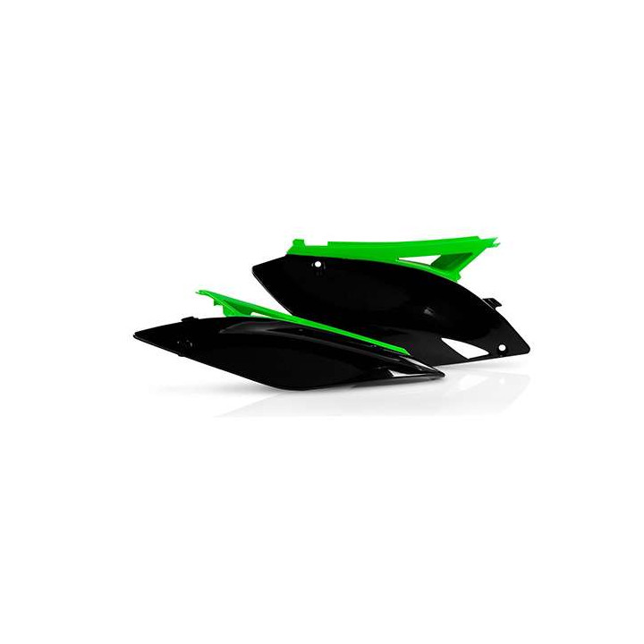 Black/green Acerbis side plates Kawasaki KX-F250 (0013137.325)