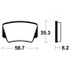 Brake pads metal fried BENDIX MOR367