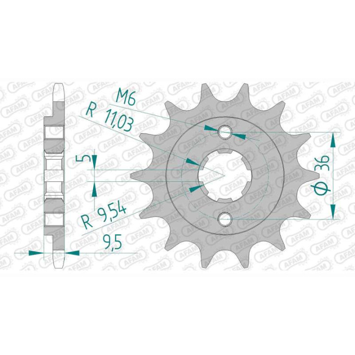 AFAM 13 teeth not 520 type 20308 Honda TRX 250 R