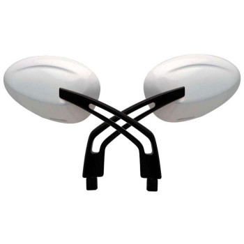 Bihr Easy M10/125 motorcycle mirrors Black/White Bihr Easy M10/125 motorcycle mirrors Black/White