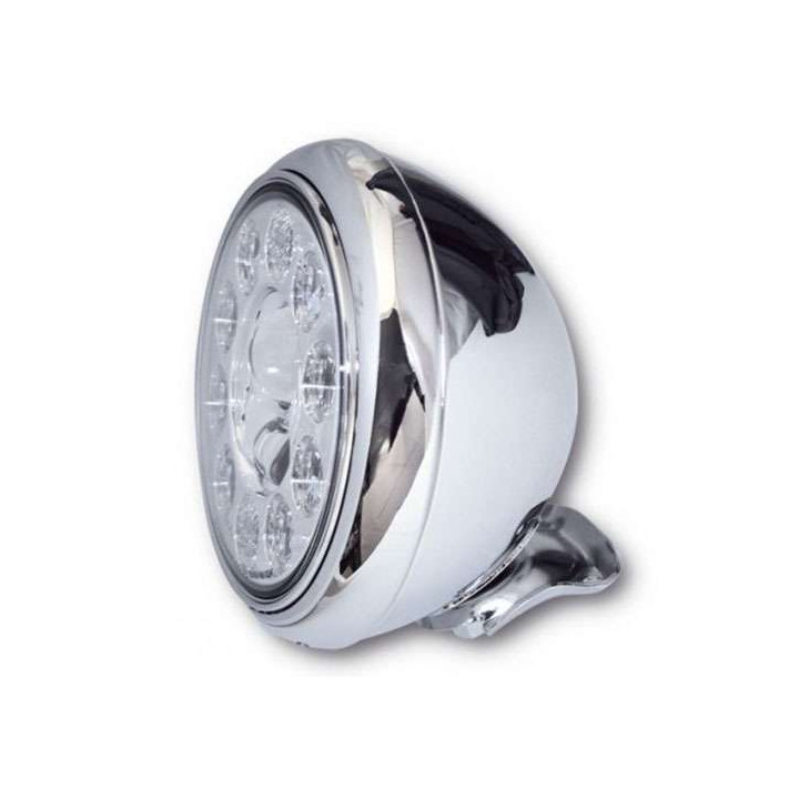 HIGHSIDER HD-STYLE 7-inch LED motorcycle headlight Type 1 Chrome