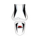 Housse de selle Bagster (2201N) Blanc/Gris/Noir/Lettres Grises Suzuki GSX600R 09-10