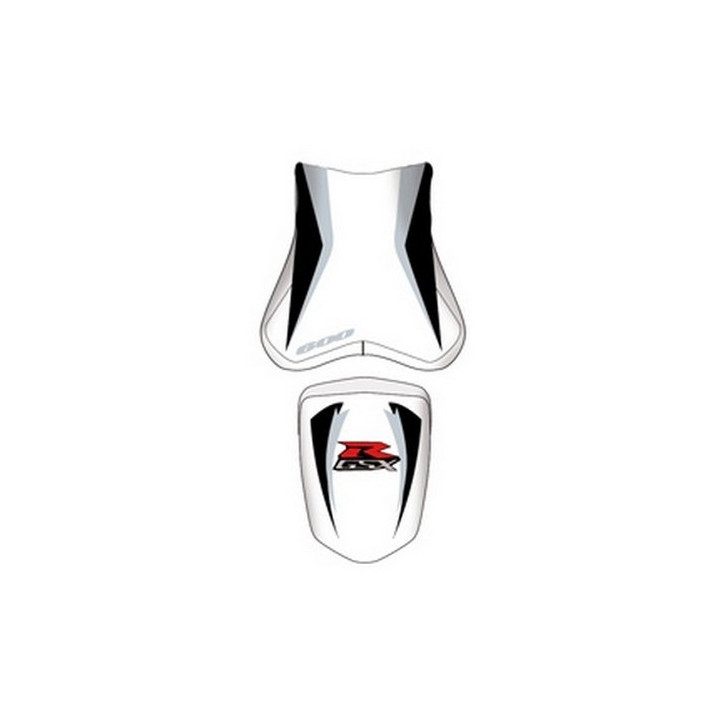 Housse de selle Bagster (2201N) Blanc/Gris/Noir/Lettres Grises Suzuki GSX600R 09-10