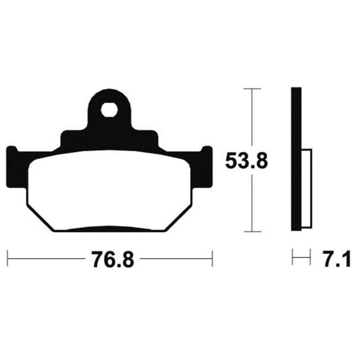 Plaquettes de frein moto organique Bendix MA81