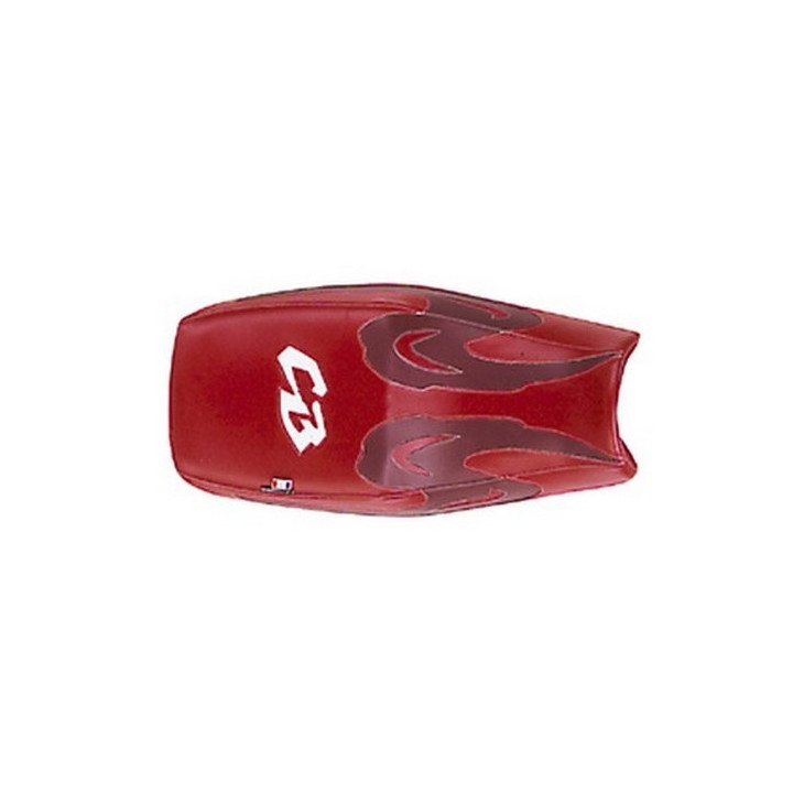 Housse de selle Bagster (2037N) Rouge/Bordeaux Fonce/Lettres Blanches Honda CB500 97