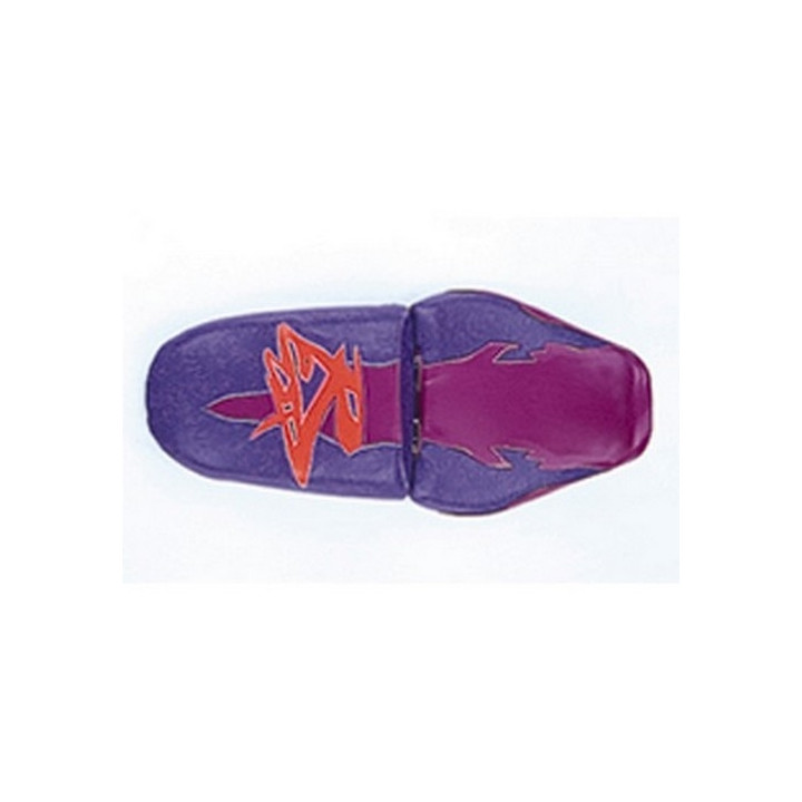 Housse de selle Bagster (2036K) Violet/Cassis/Lettres Orange Fluo Suzuki GSX1100 R 95