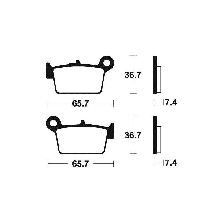 BENDIX MA361 organic brake pads