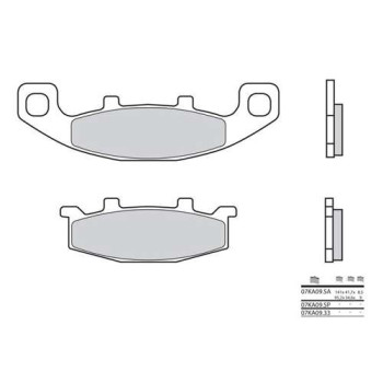 Plaquettes de frein sinter BREMBO 07KA09SP