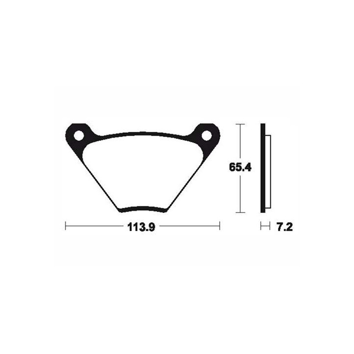 Plaquettes de frein organique BENDIX MA13