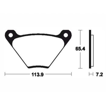 Plaquettes de frein organique BENDIX MA13