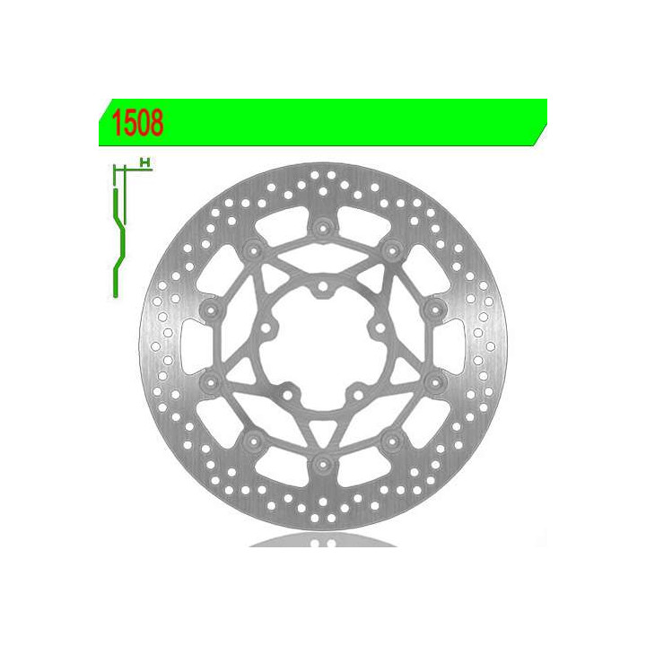 Disque de frein avant droit NG 1508 STREETTRIPLE 675 R 13-16