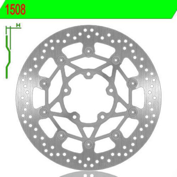 Disque de frein avant droit NG 1508 STREETTRIPLE 675 R 13-16