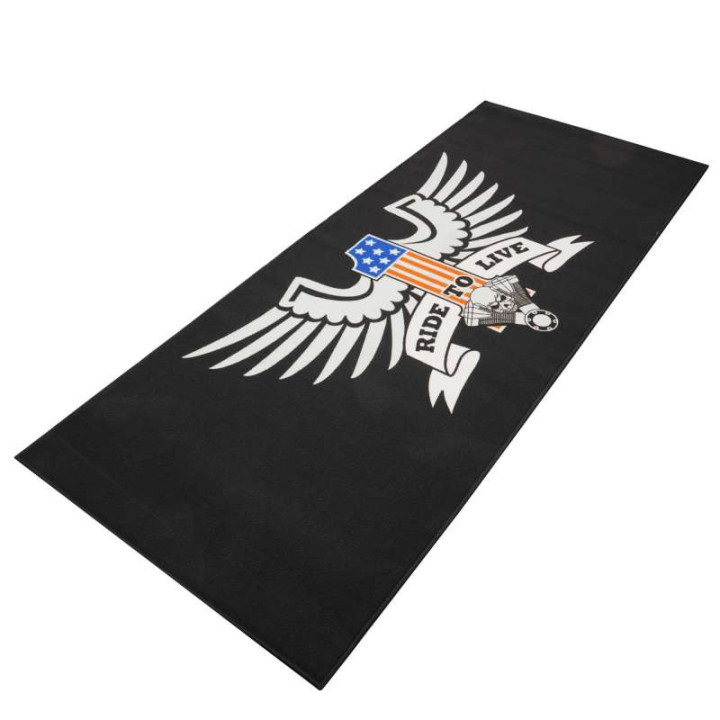 Tapis de paddock BikeTEK CUSTOM RIDE TO LIVE 250x100cm